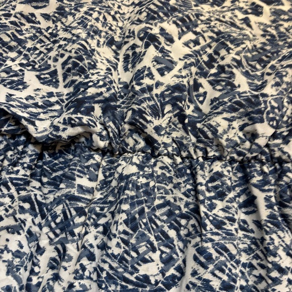 One Clothing Maxi Dress Medium Blue White Patterned Sleeveless Elastic Waist - Picture 11 of 16